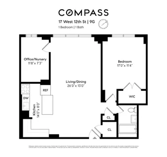 $1,595,000 | 175 West 12th Street, Unit 9G | West Village