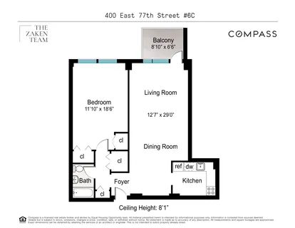 $745,000 | 400 East 77th Street, Unit 6C | Lenox Hill