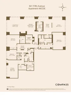 $34,000,000 | 641 5th Avenue, Unit 49CDE | Midtown East
