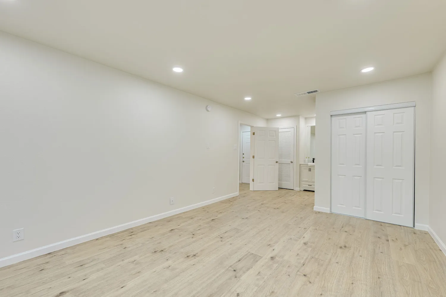 a view of an empty room