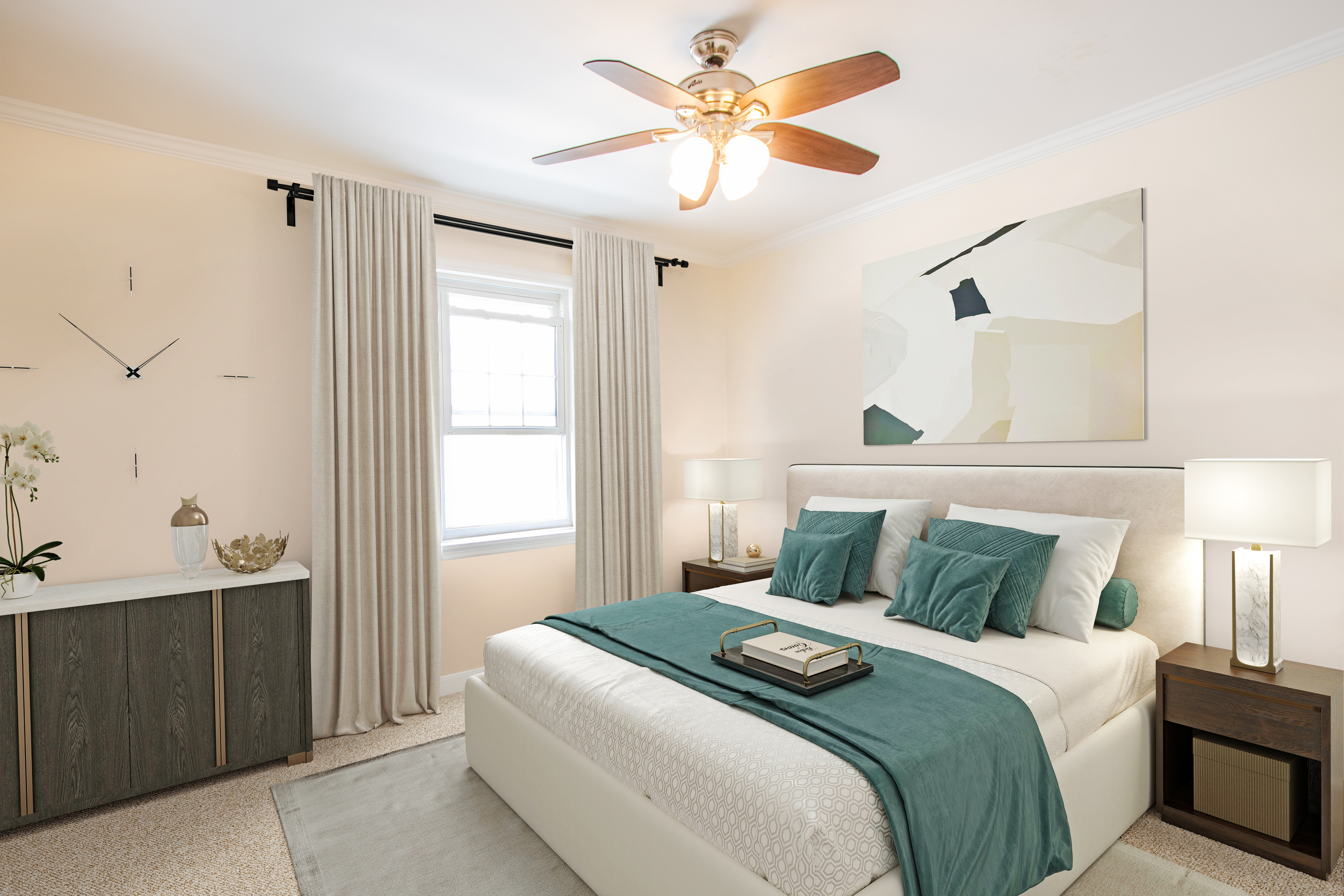 238 West End Avenue Brooklyn, NY 11235 - Photo 10 of 13 a bedroom with a bed and a chandelier