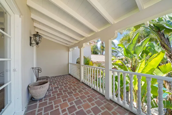 a view of wooden floor in an empty room