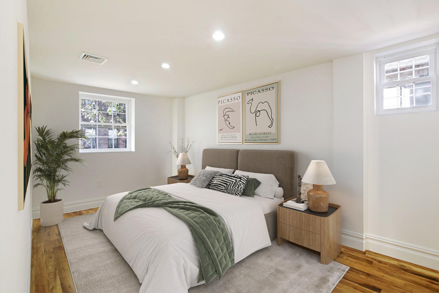 552 Pennsylvania Avenue, Unit 2 Brooklyn, NY 11207 - Photo 5 of 10 a bedroom with bed and window