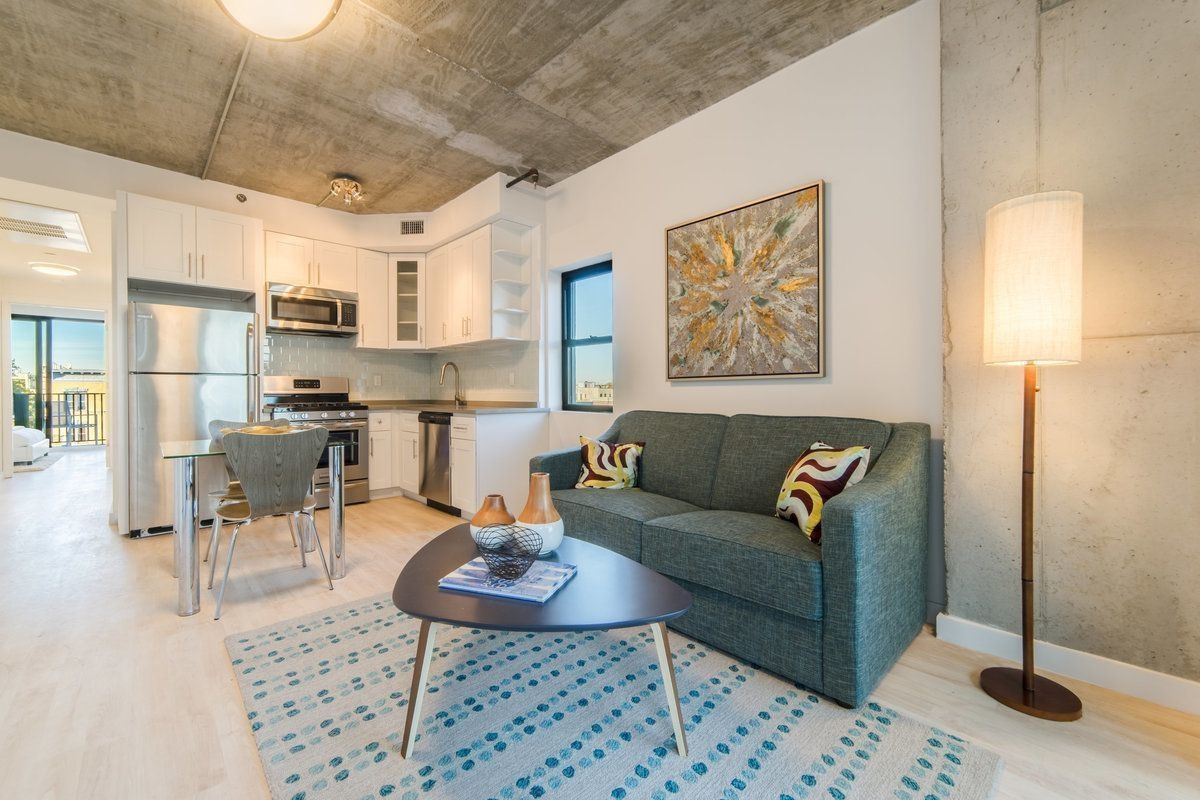 293 Hawthorne Street, Unit 2E Brooklyn, NY 11225 - Photo 3 of 21 a living room with furniture and a rug