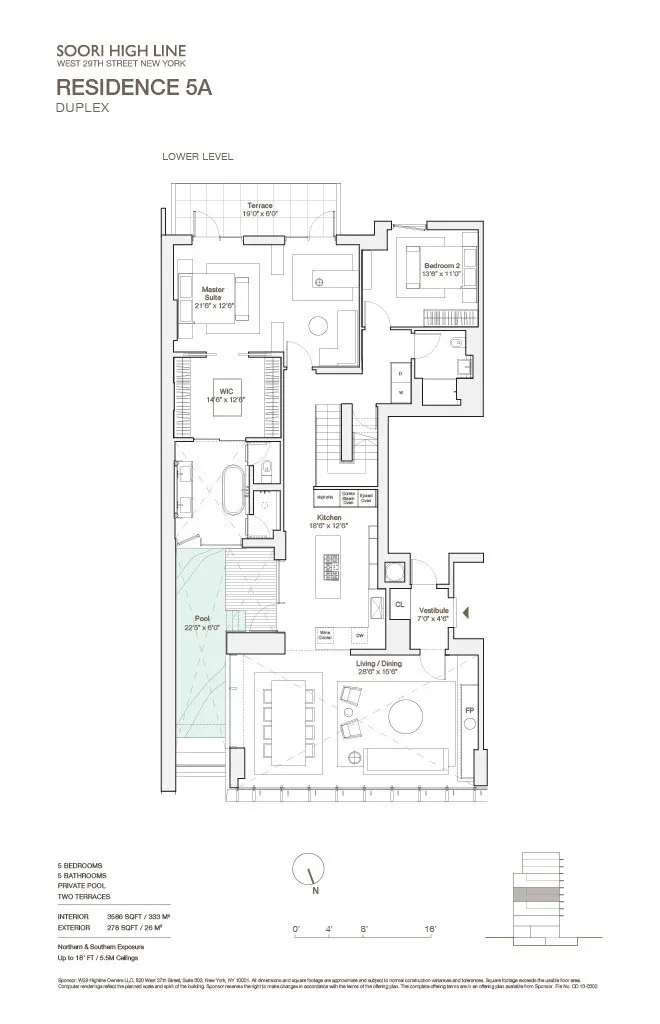 522 West 29th Street, Unit 5A Manhattan, NY 10001 - Photo 12 of 13 a picture of a floor plan