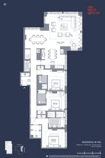 $5,475,000 | 250 West 96th Street, Unit 18C | Upper West Side