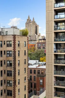 a view of a tall building