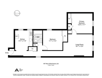 $385,000 | 157 West 123rd Street, Unit 2A | Harlem
