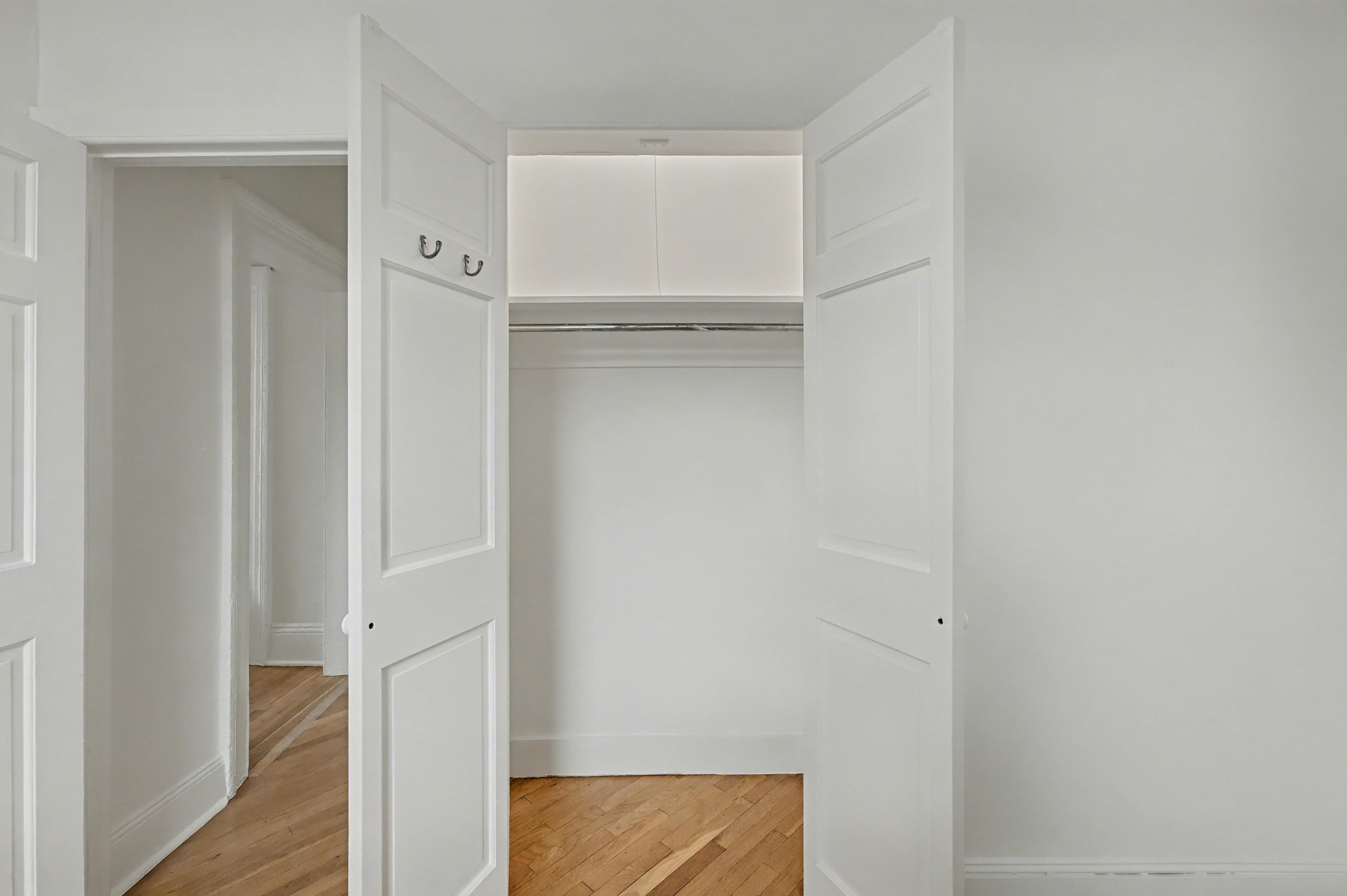 261 Clinton Street, Unit 3 Brooklyn, NY 11201 - Photo 8 of 12 a view of walk in closet with empty racks