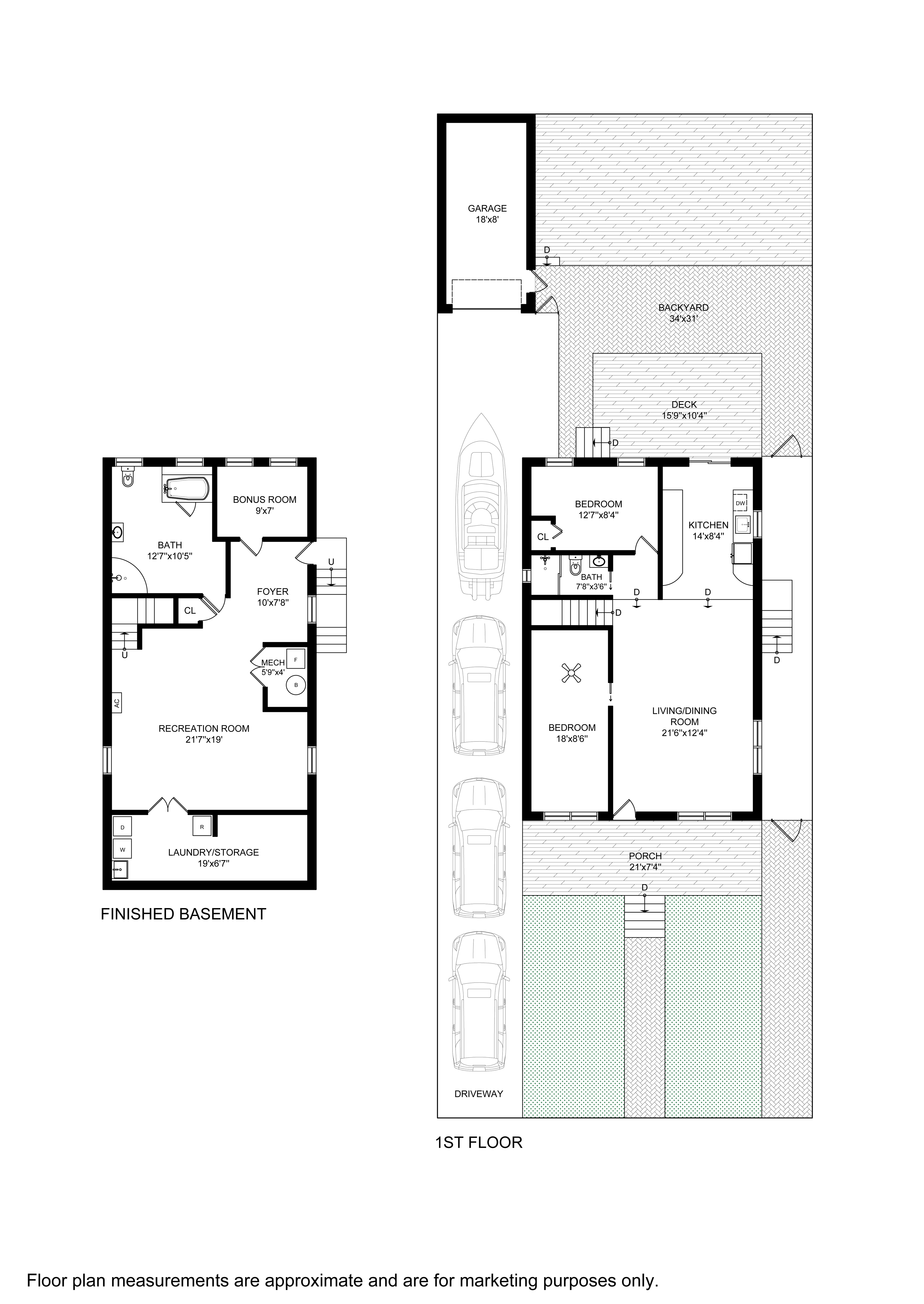4-53 Beach 142nd Street Queens, NY 11694 - Photo 39 of 39 a black and white photo of a floor plan