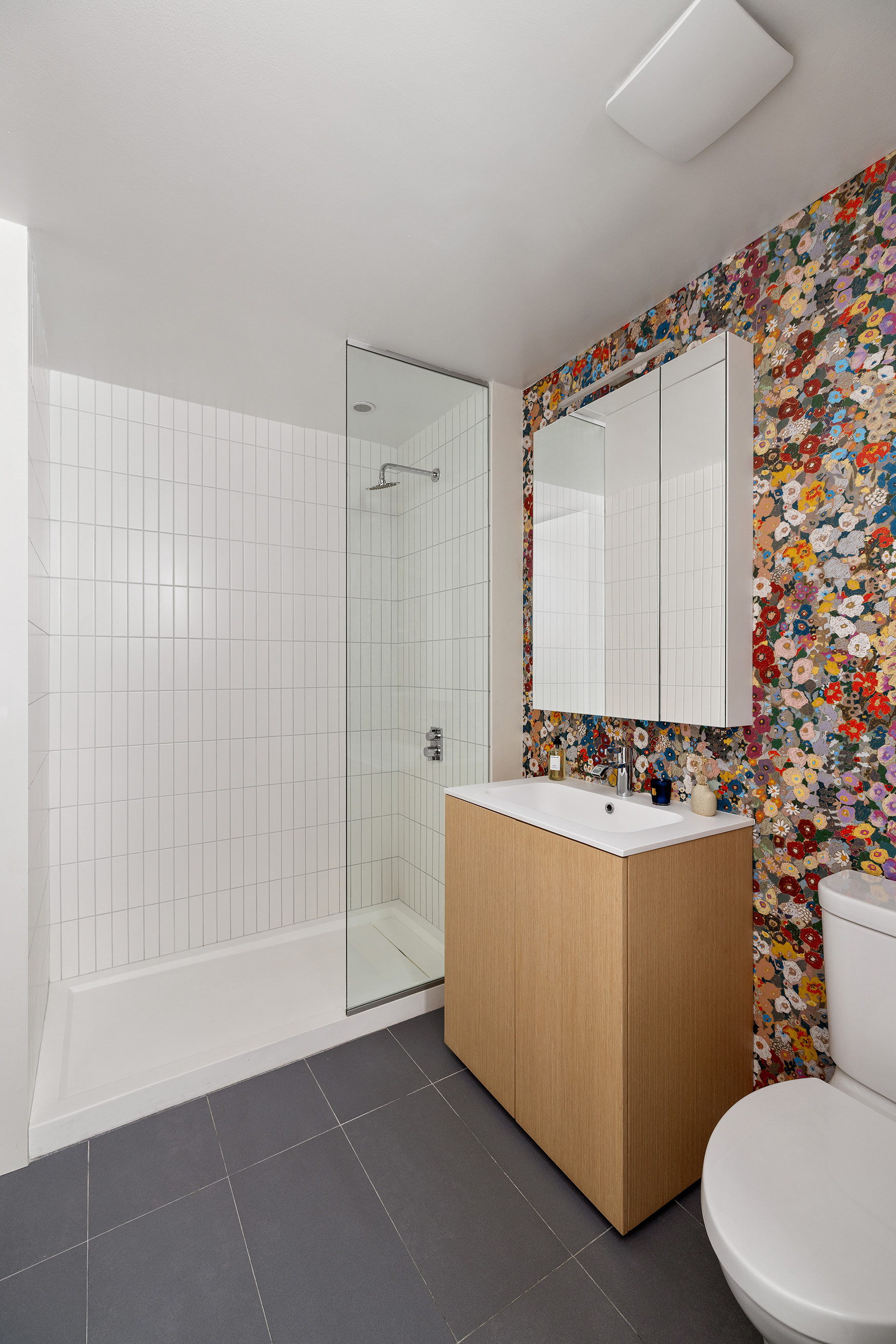 168 Plymouth Street, Unit GARDEN Brooklyn, NY 11201 - Photo 21 of 23 a bathroom with a sink a toilet and shower