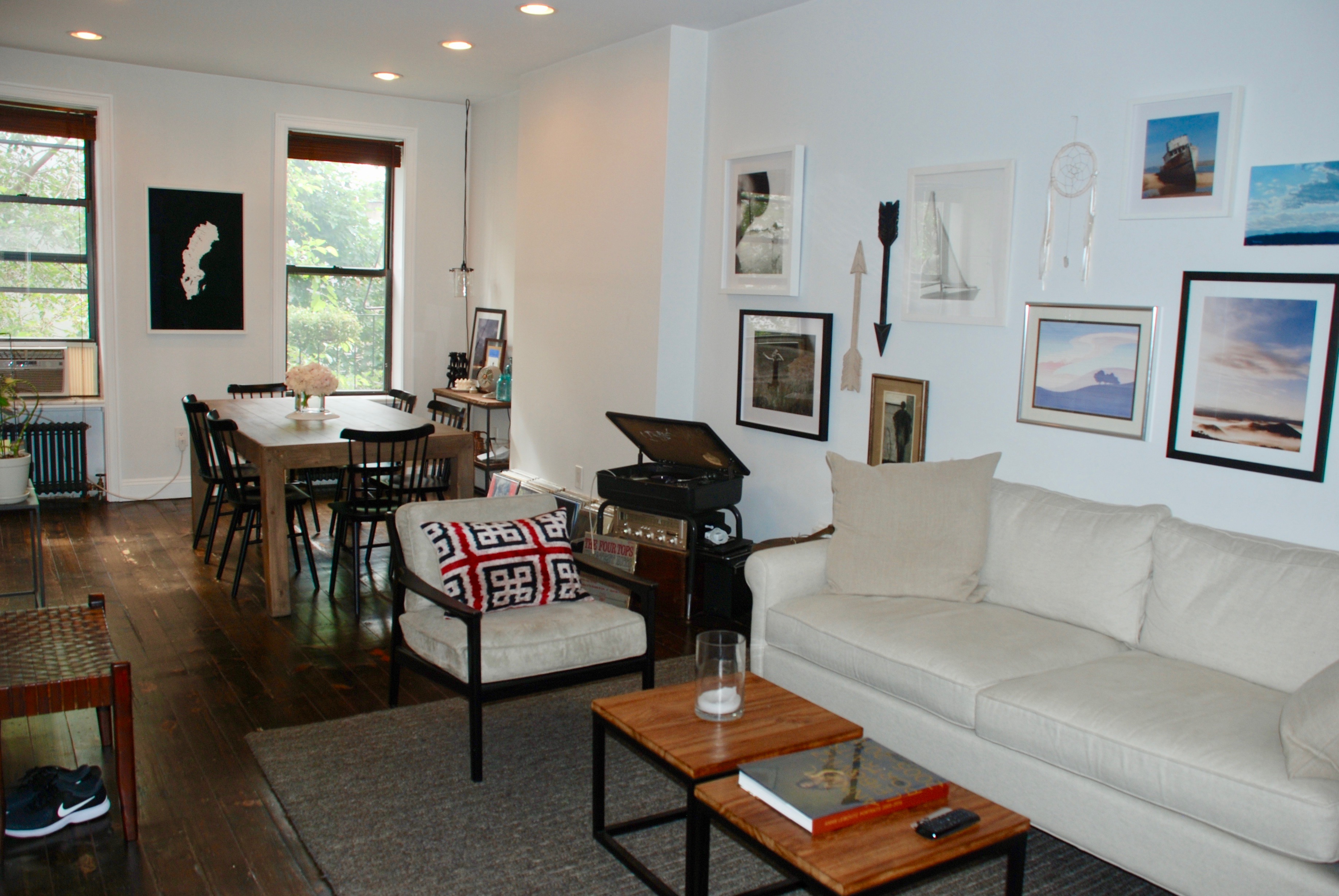 511 Clinton Street, Unit 3 Brooklyn, NY 11231 - Photo 6 of 12 a living room with furniture fireplace and a window
