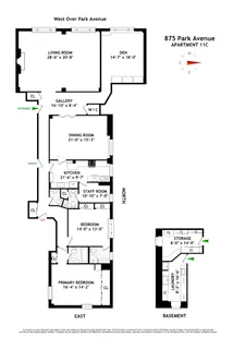 $3,595,000 | 875 Park Avenue, Unit 11C | Upper East Side