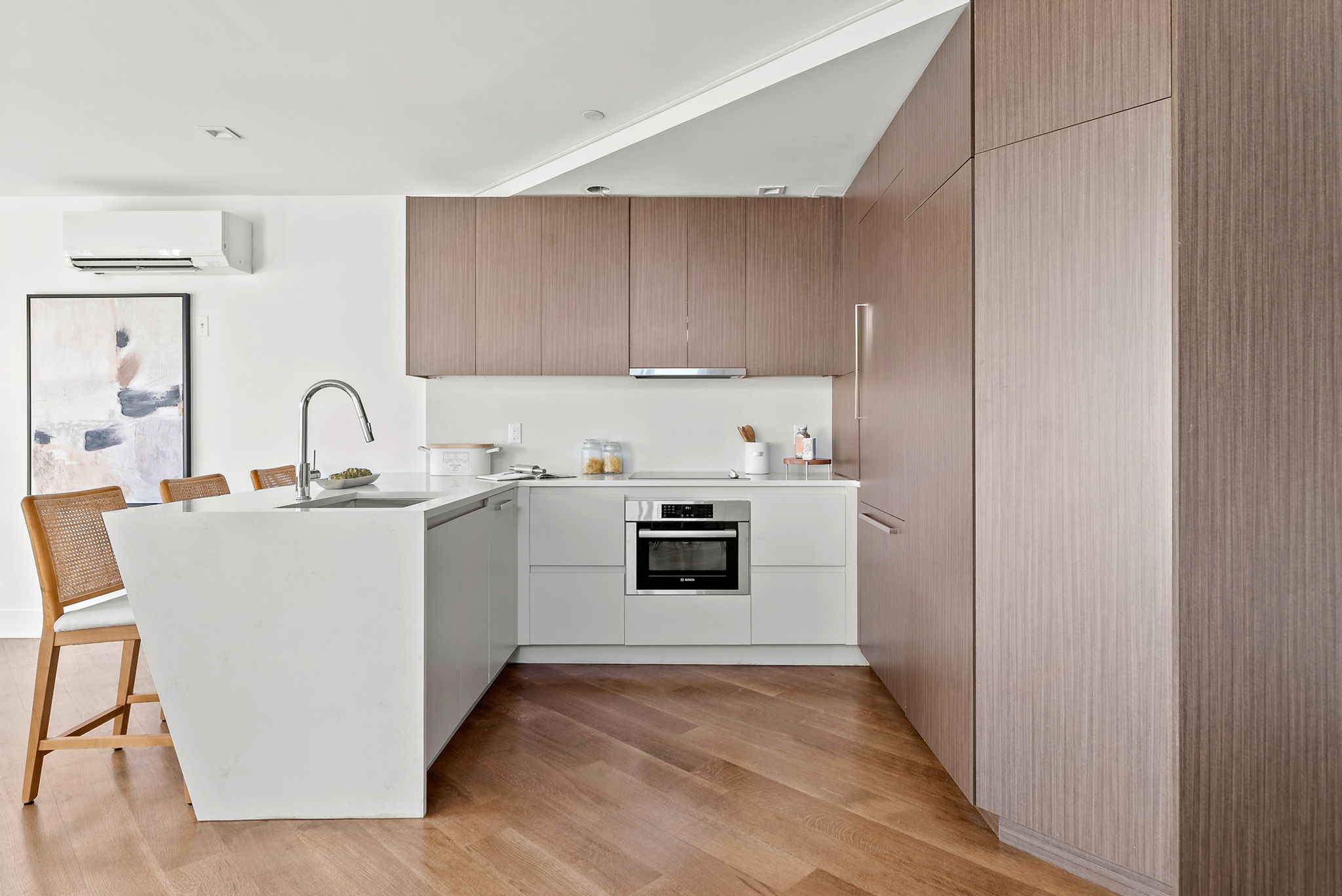 553 West 182nd Street, Unit 5R Manhattan, NY 10033 - Photo 6 of 12 a kitchen with a sink cabinets and stainless steel appliances