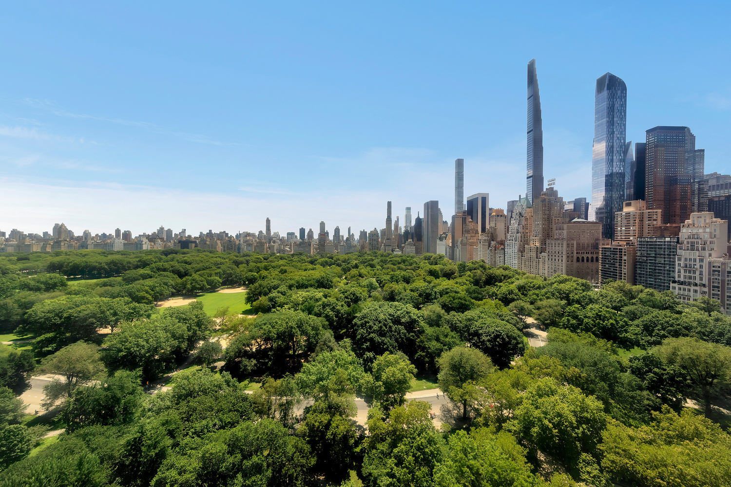 25 Central Park West, Unit 21J Manhattan, NY 10023 - Photo 36 of 37 a view of a city with tall buildings