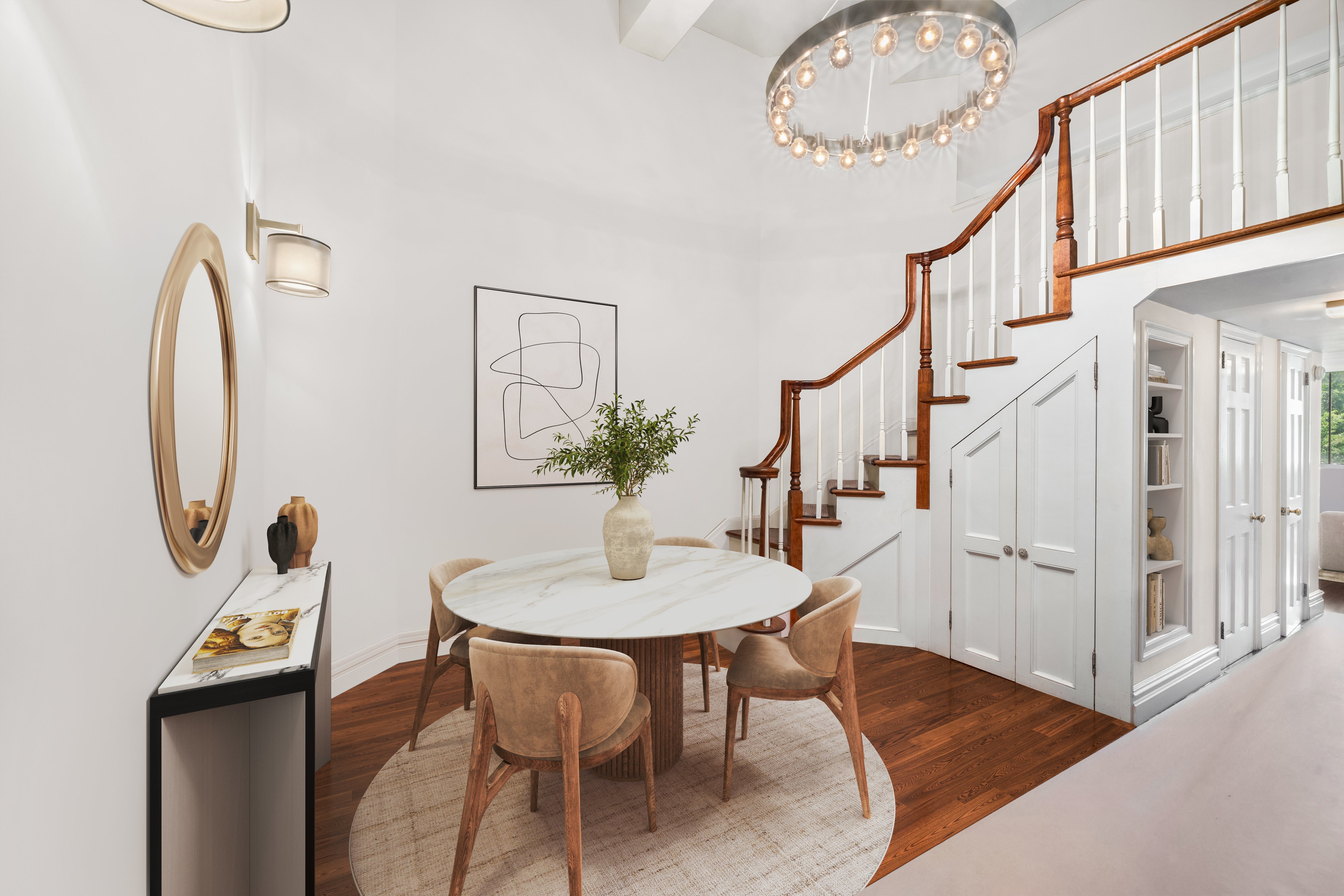 421 Hudson Street, Unit 306 Manhattan, NY 10014 - Photo 8 of 12 a view of a dining room with furniture