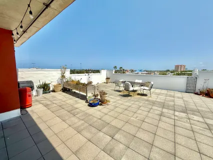 a front view of a building with street