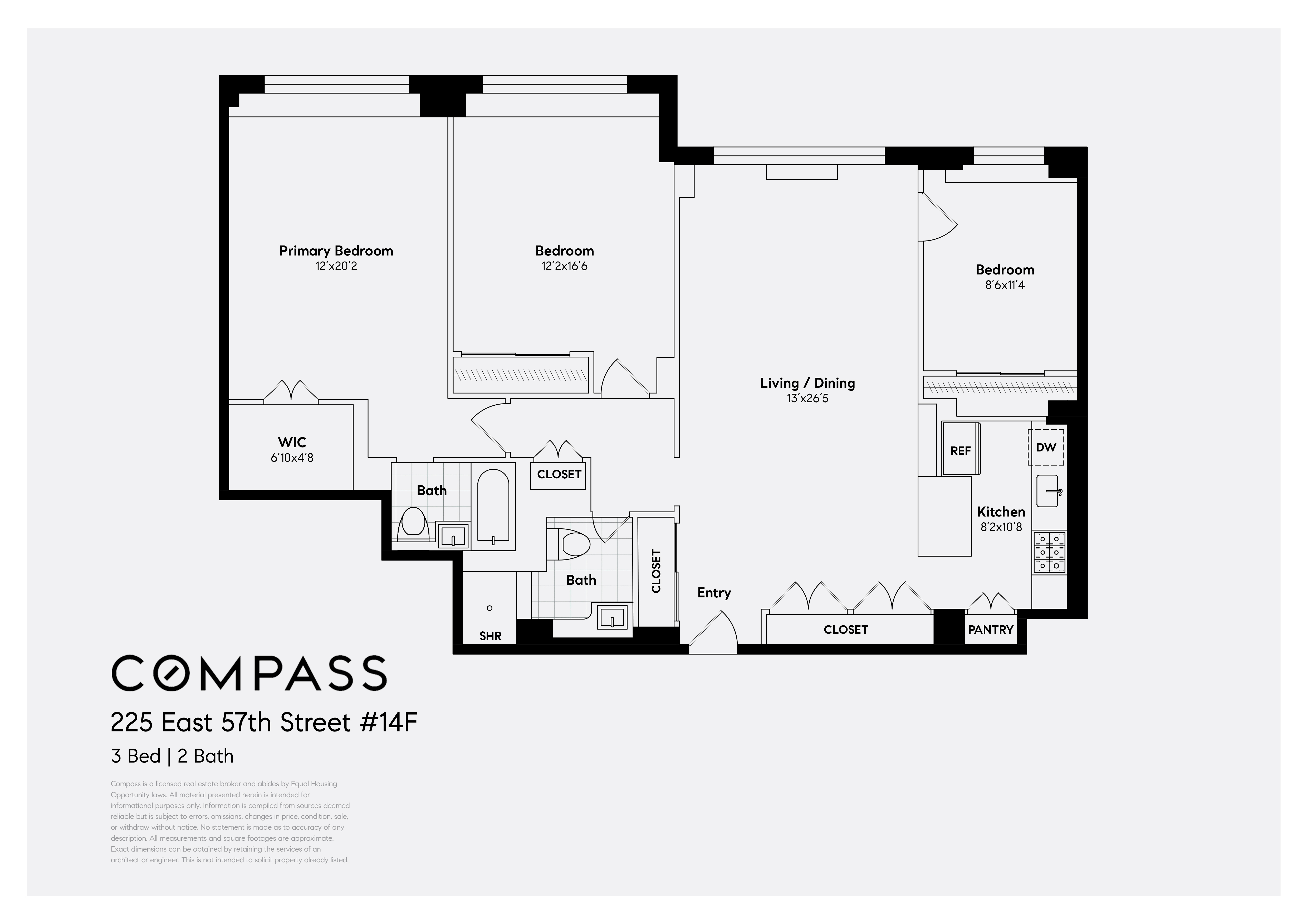 225 East 57th Street, Unit 14F Manhattan, NY 10022 - Photo 14 of 14 a picture of a wall with a white cabinet