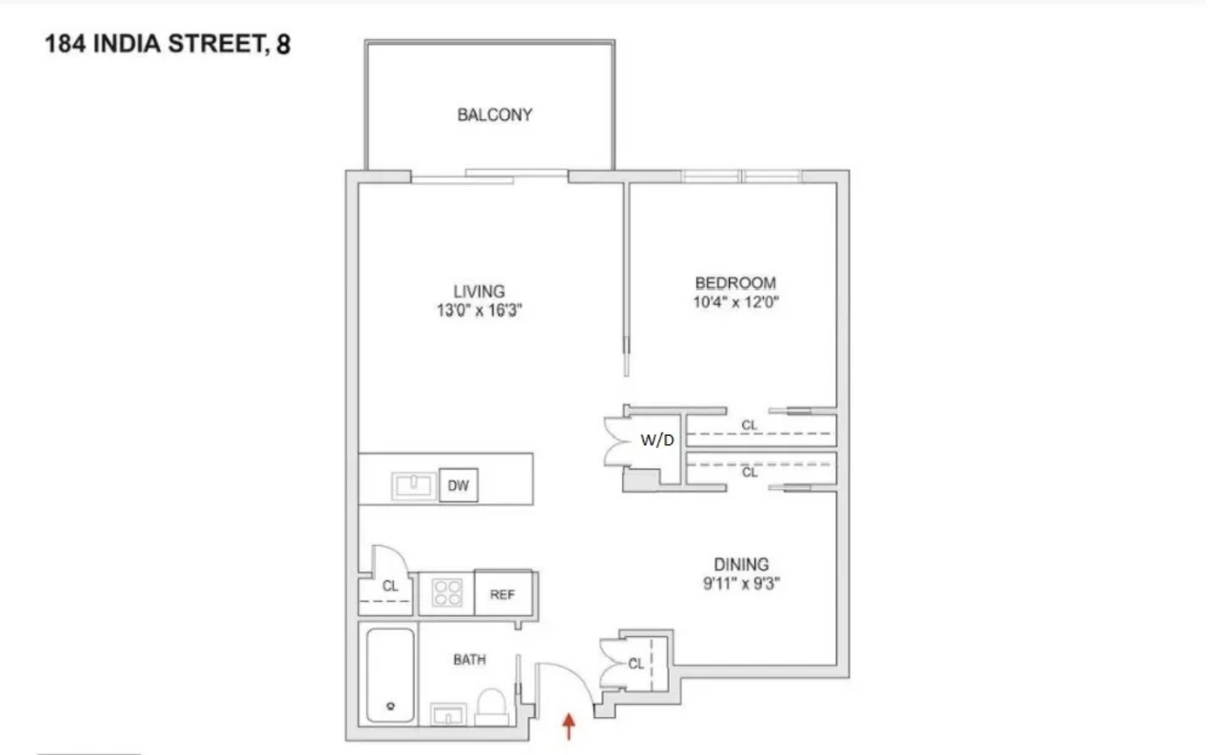 184 India Street, Unit 4B Brooklyn, NY 11222 - Photo 6 of 6 a picture of a bench in a building