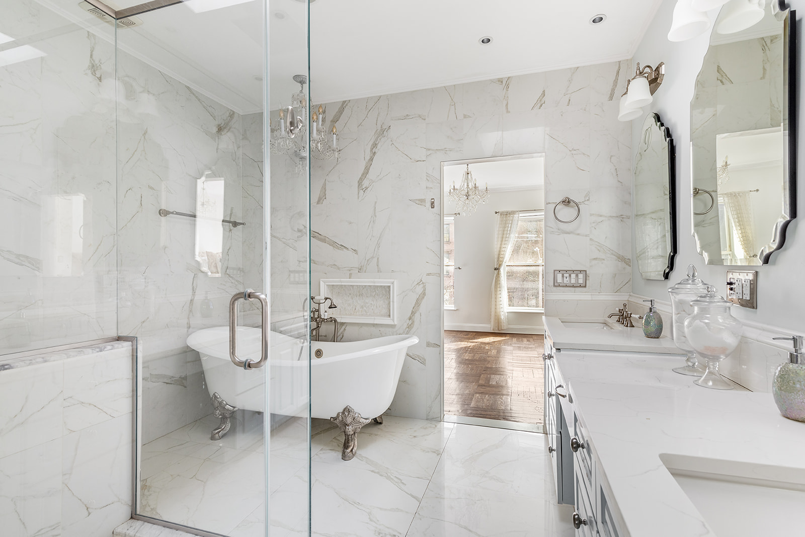 231 Vernon Avenue Brooklyn, NY 11206 - Photo 8 of 13 a bathroom with a sink toilet and shower