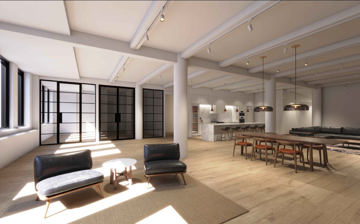 15 West 24th Street Manhattan, NY 10010 - Photo 10 of 14 a living room with furniture and a large window