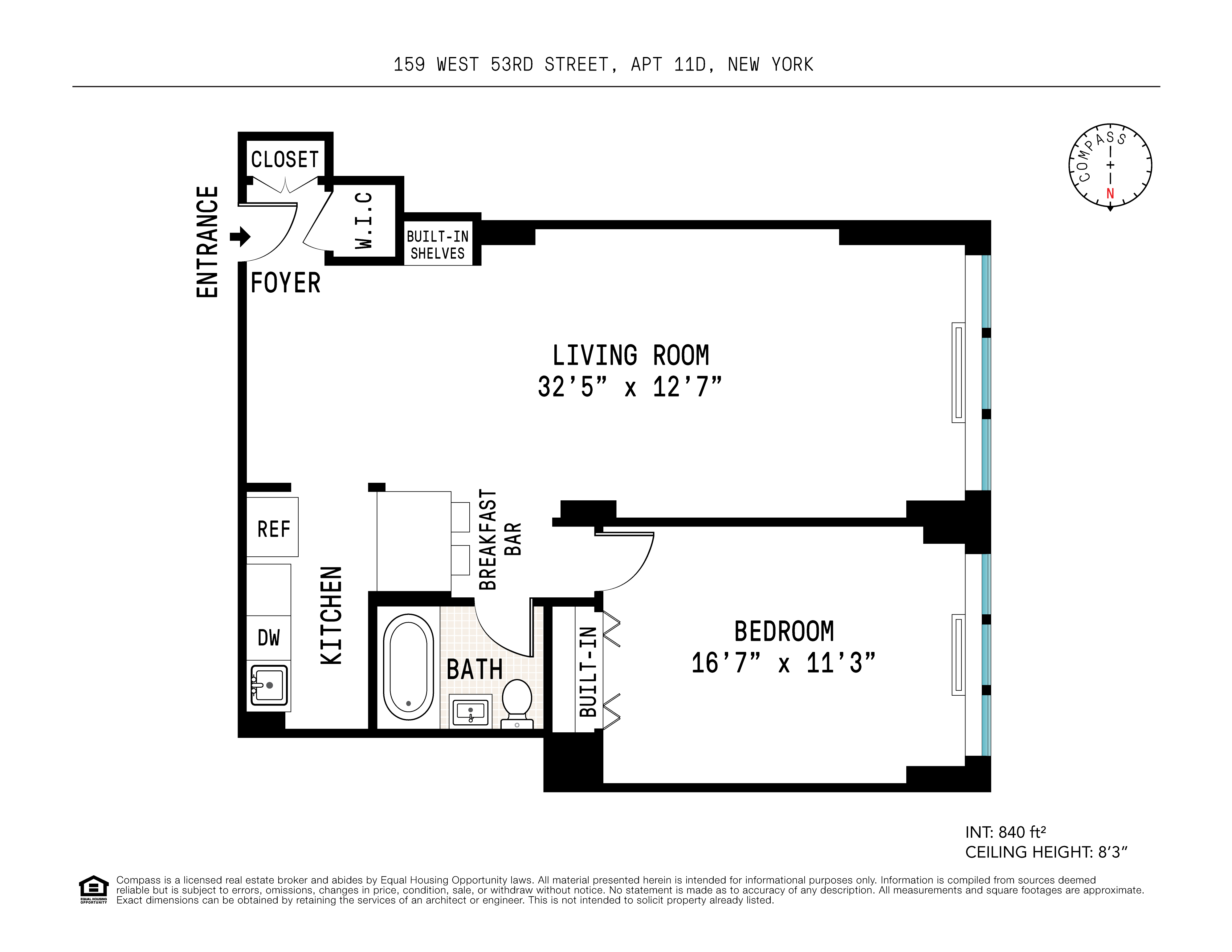 159 West 53rd Street, Unit 11D Manhattan, NY 10019 - Photo 9 of 9