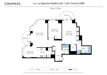 $1,085,000 | 112-01 Queens Boulevard, Unit 17H | Forest Hills