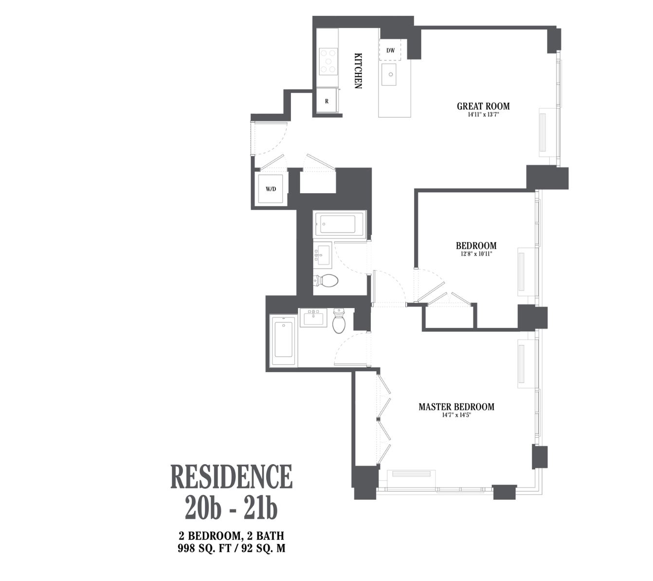 385 1st Avenue, Unit 20B Manhattan, NY 10010 - Photo 10 of 10 a picture of a wall with a white wall and a picture