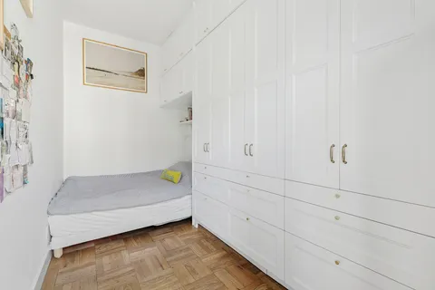 a bathroom with a bathtub and vanity