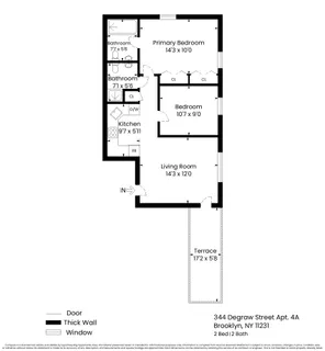 $1,195,000 | 344 Degraw Street, Unit 4A | Carroll Gardens