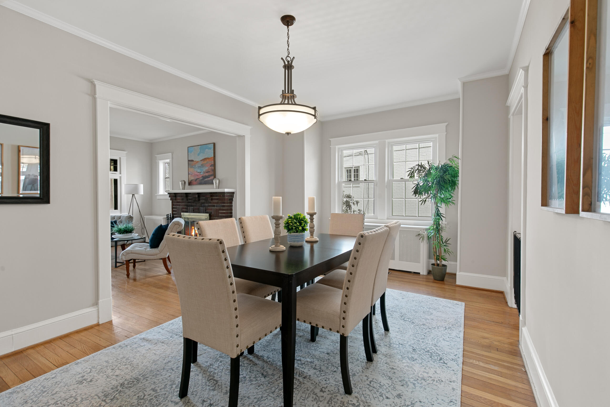 1908 Glen Ross Road Silver Spring, MD 20910 - Photo 15 of 63 a view of a dining room with furniture window and wooden floor