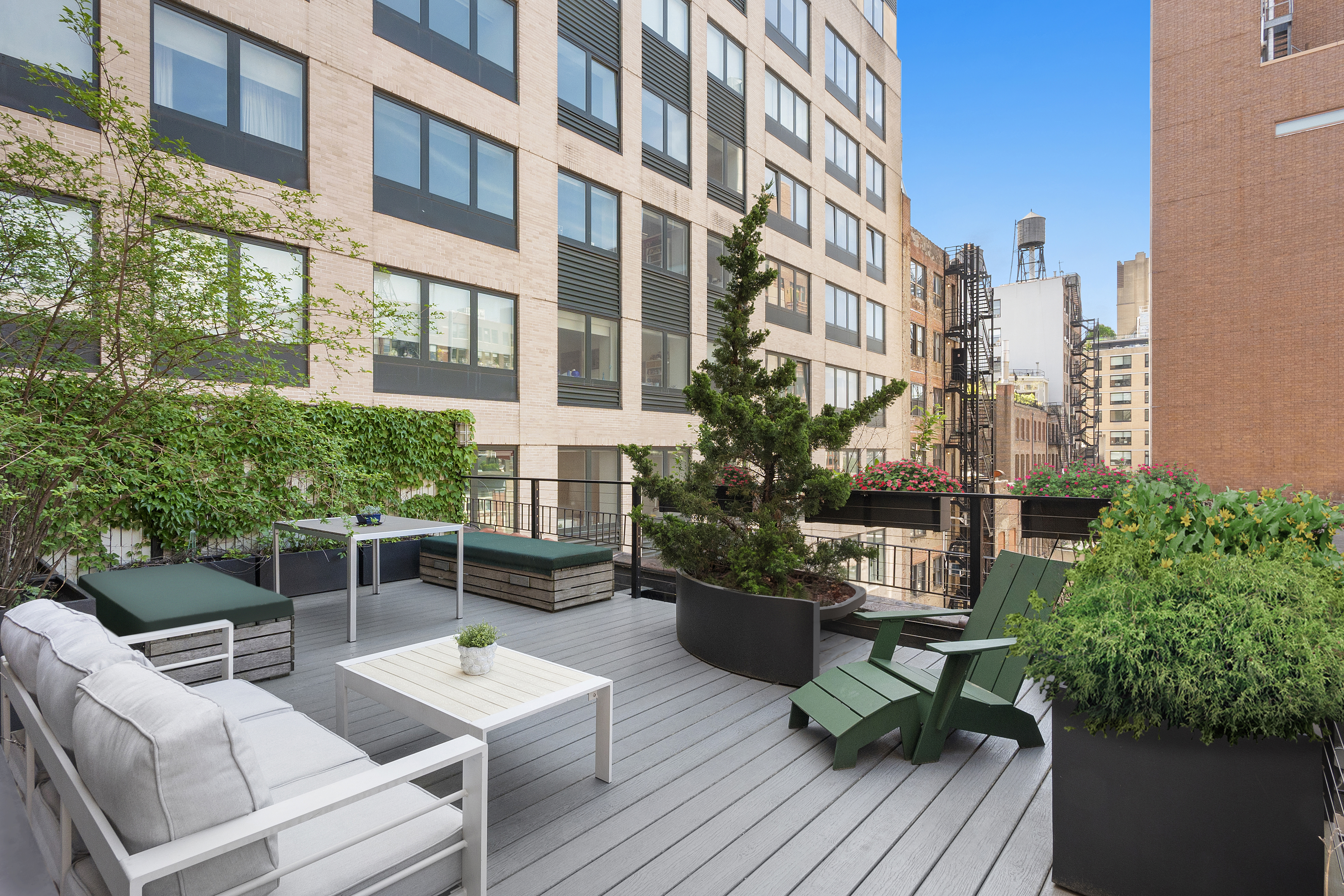 120 West 20th Street, Unit PH Manhattan, NY 10011 - Photo 12 of 15 a building outdoor space with patio furniture
