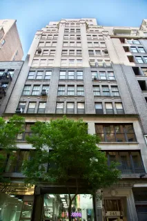 a front view of a building