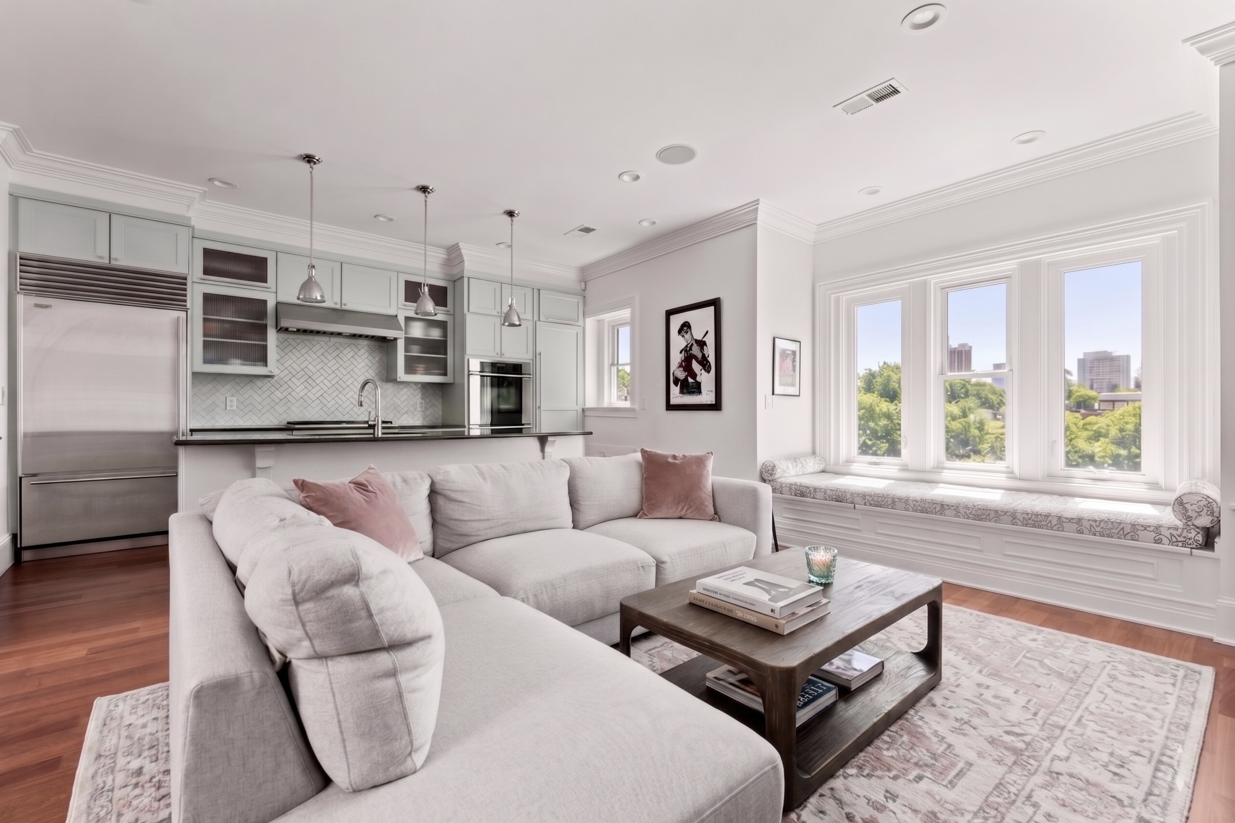 321 Commonwealth Avenue, Unit 40 Boston, MA 02115 - Photo 3 of 10 a living room with furniture and a large window