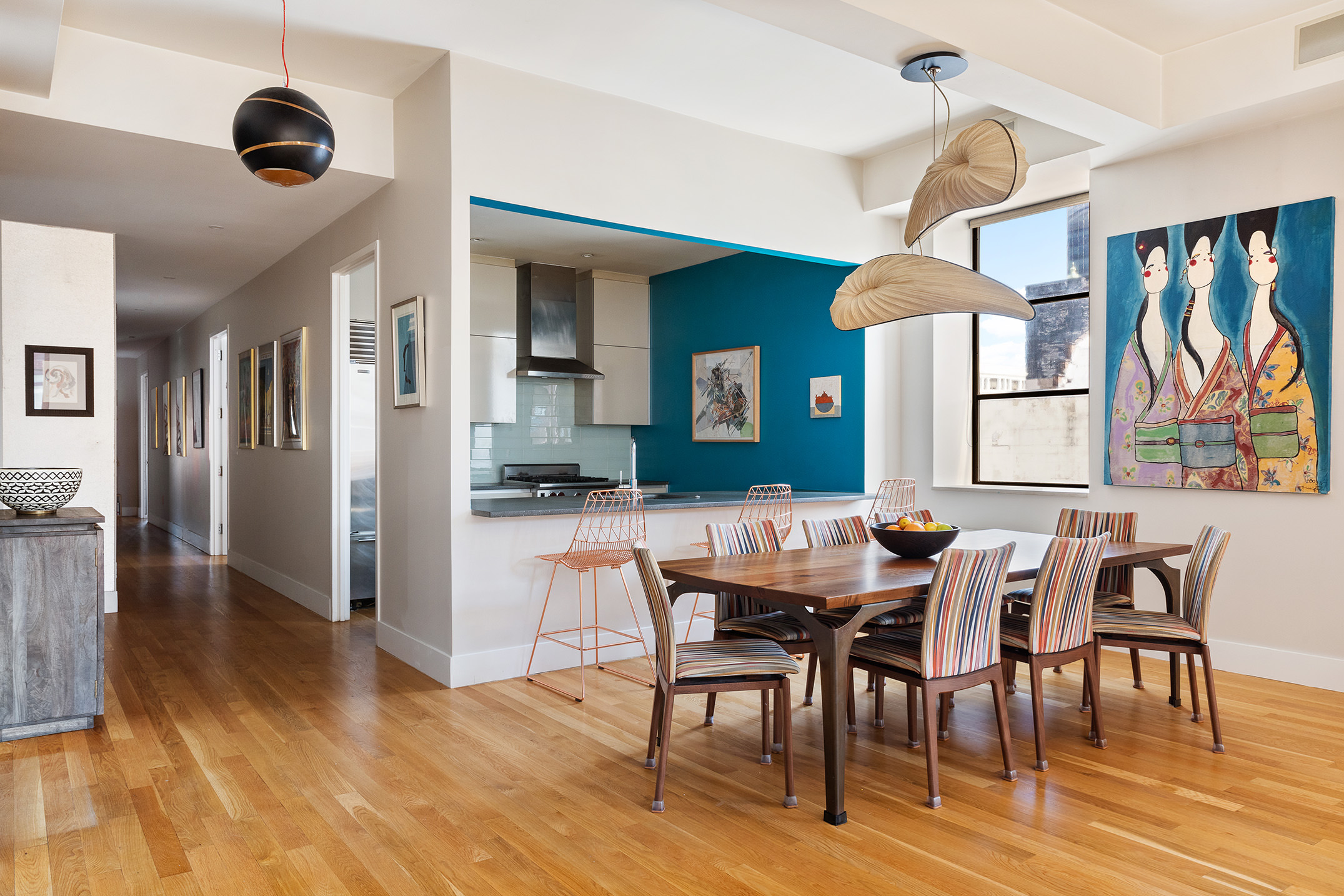 267 West 124th Street, Unit 4B Manhattan, NY 10027 - Photo 4 of 15 a view of a a dining room with furniture window and wooden floor