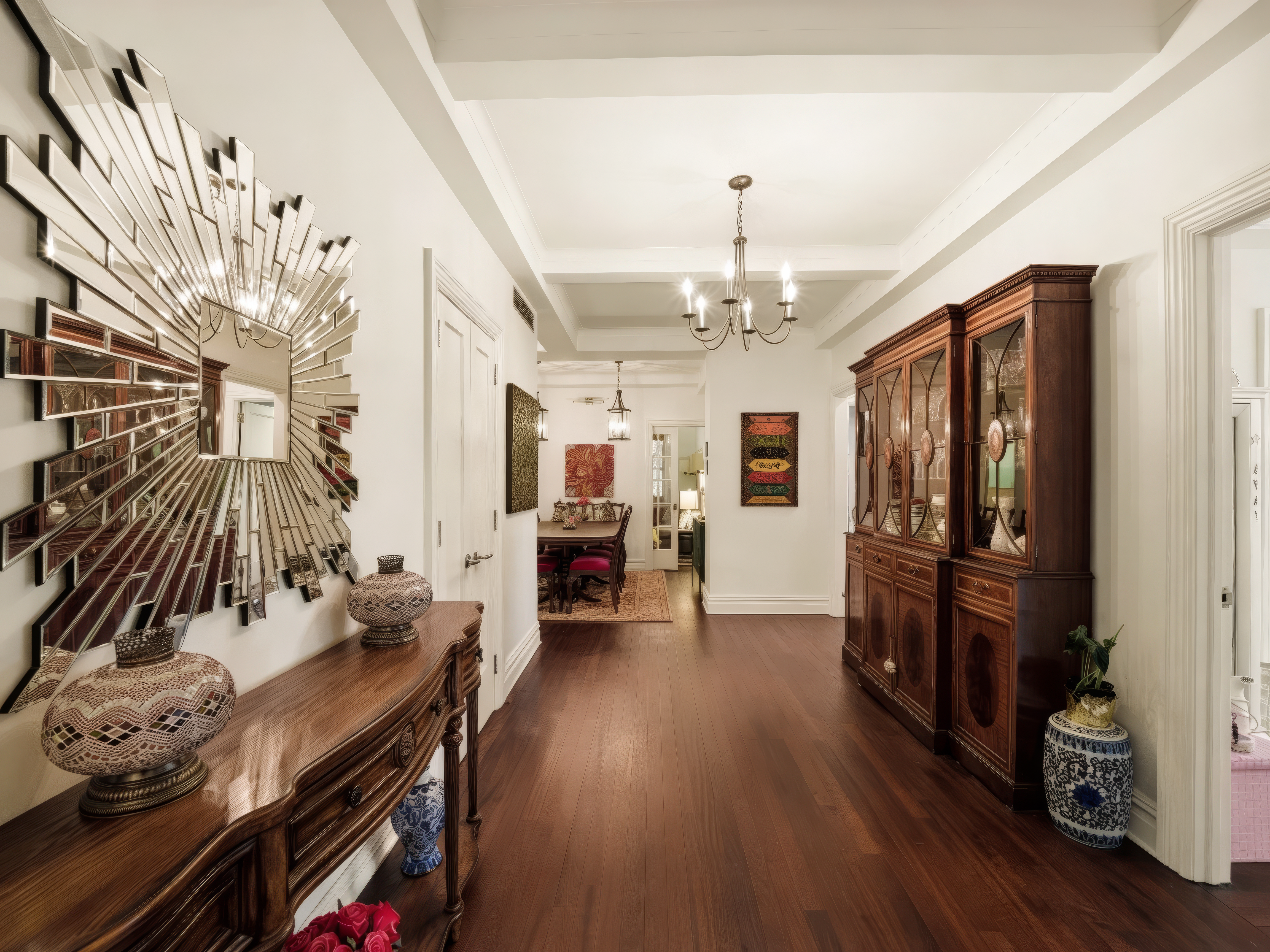 1158 5th Avenue, Unit 4A Manhattan, NY 10128 - Photo 4 of 24 a living room with furniture and wooden floor