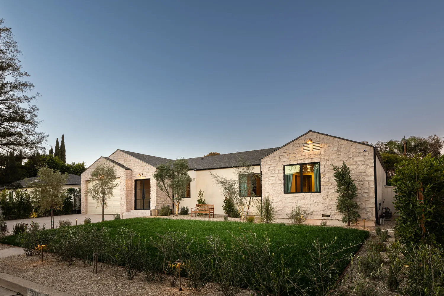 a bedroom with a bed and a view of bedroom