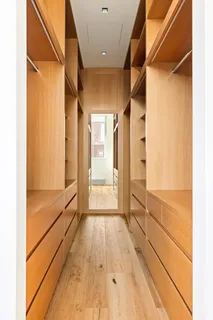 a view of a walk in closet