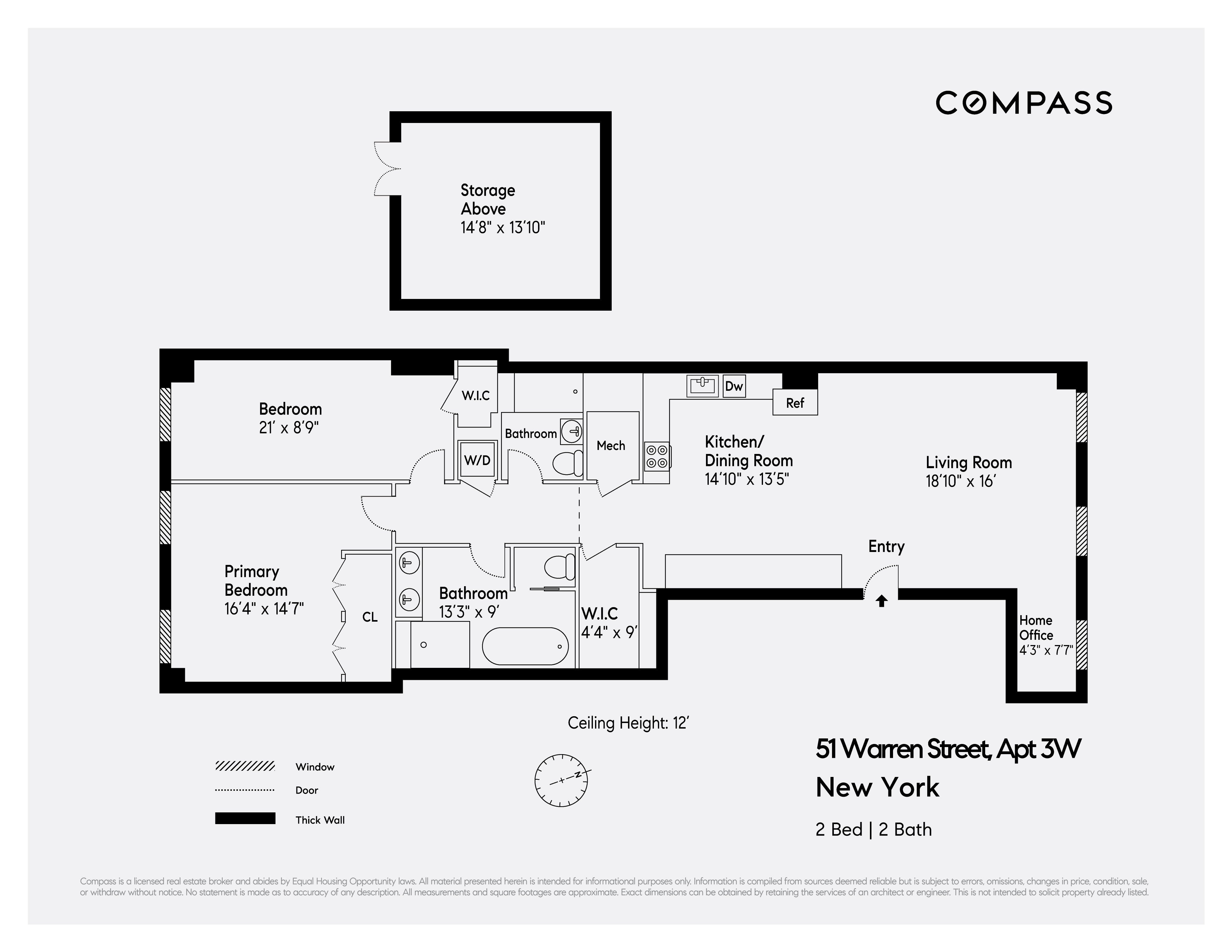 51 Warren Street, Unit 3W Manhattan, NY 10007 - Photo 13 of 13 a picture of a rug