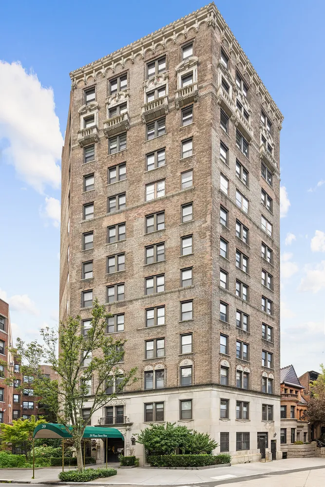 a front view of a building