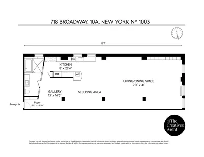 $2,055,000 | 718 Broadway, Unit 10A | NoHo
