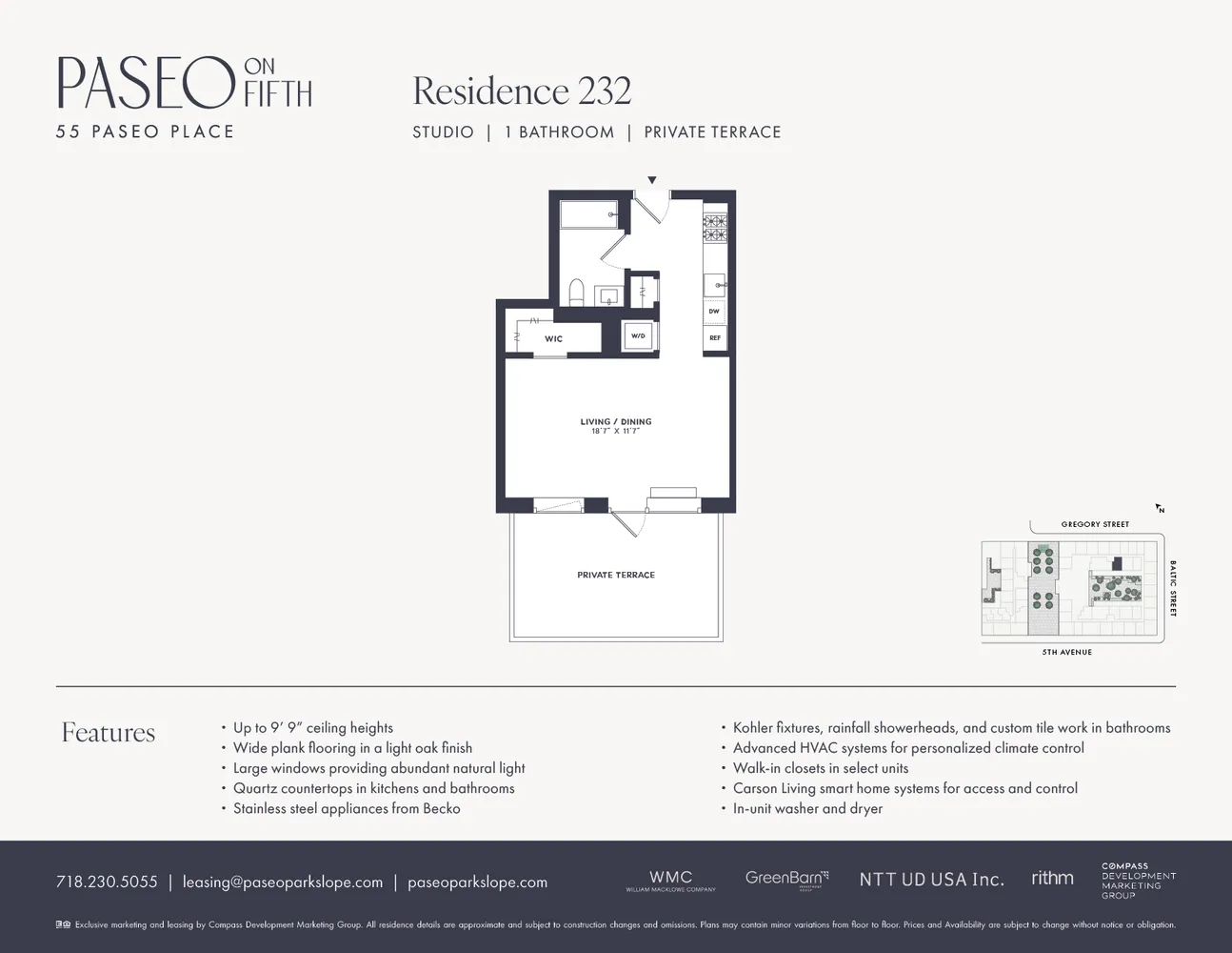 $3,950 | 55 Paseo Place, Unit 232 | Park Slope