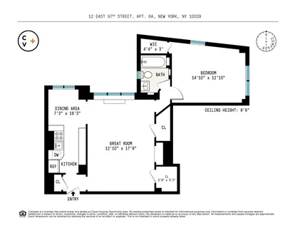 $725,000 | 12 East 97th Street, Unit 6A | Upper East Side