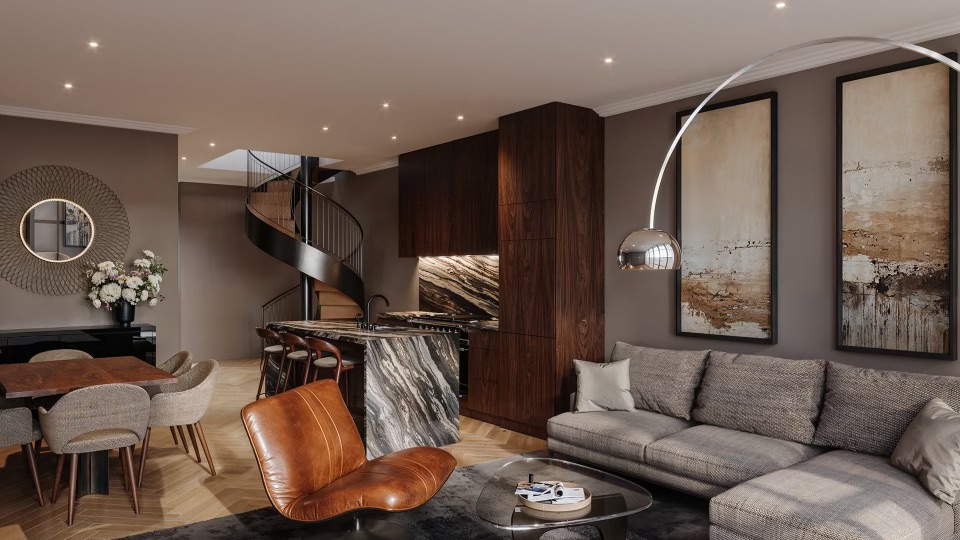 37 East 83rd Street Manhattan, NY 10028 - Photo 2 of 8 a living room with furniture and wooden floor