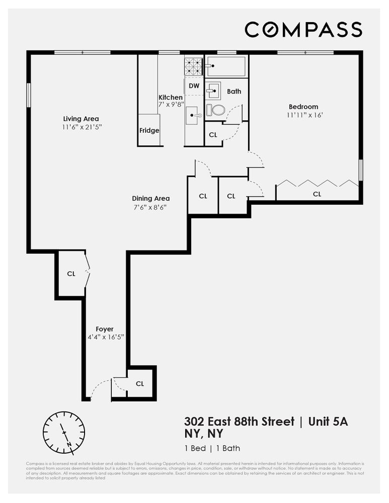 $700,000 | 302 East 88th Street, Unit 5A | Upper East Side