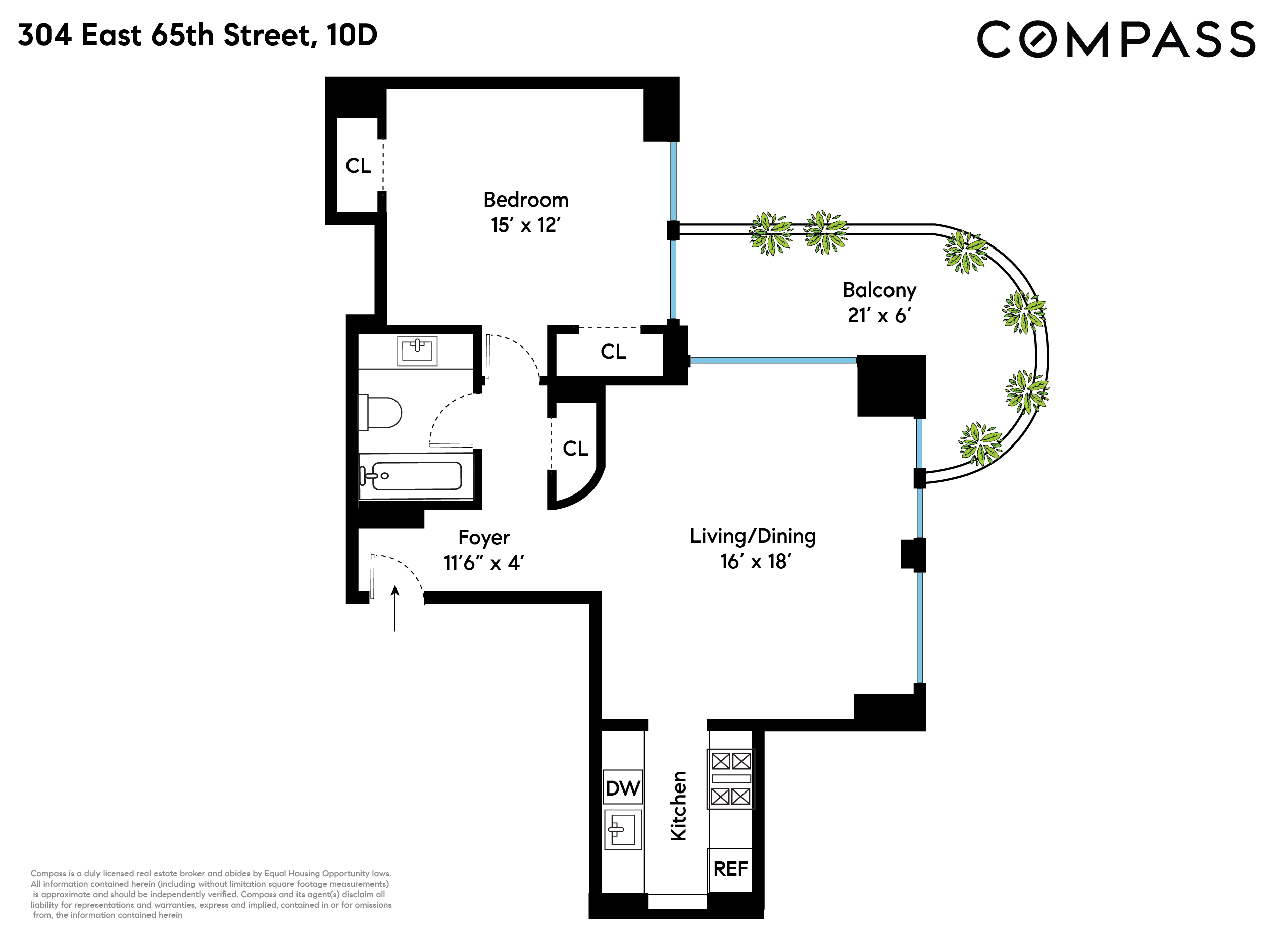 304 East 65th Street, Unit 10D Manhattan, NY 10065 - Photo 14 of 14 a picture of a bench in front of a door