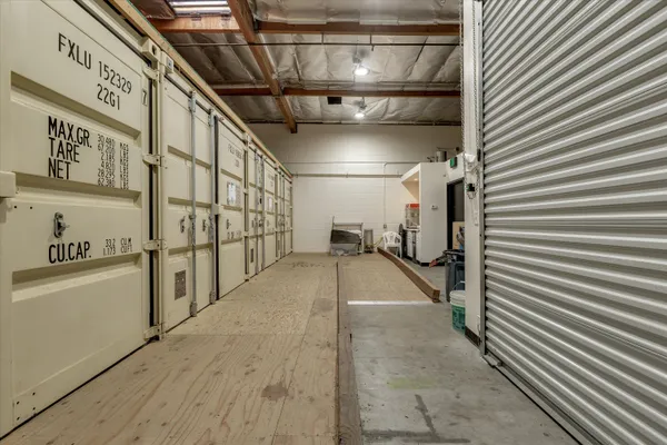 a view of storage and utility room