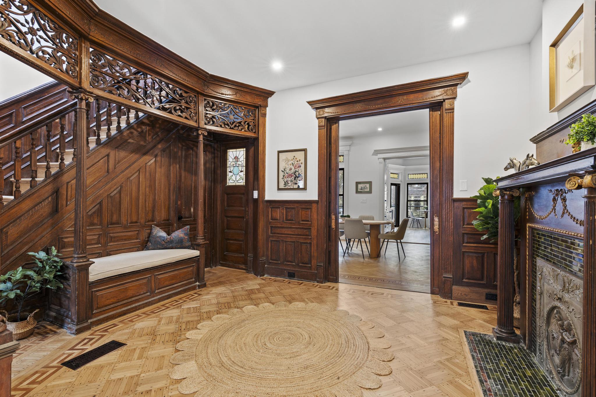987 Sterling Place Brooklyn, NY 11213 - Photo 2 of 16 a view of livingroom with furniture and staircase