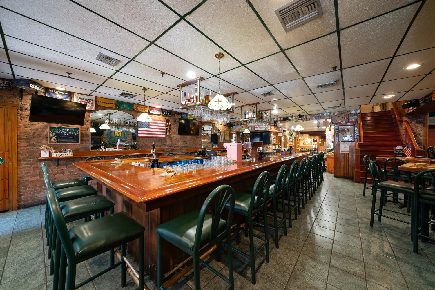 a view of a bar restaurant