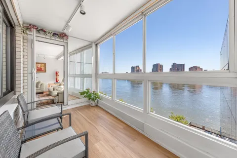 a view of a city with water